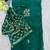Teal Color Hand Work Satin Saree