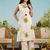 Off-White Floral Printed Cotton Kurta & Palazzo Set