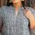 Women grey pure handblock kota doriya beautiful hand  sequence  work.  kurta set
