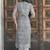 Women grey pure handblock kota doriya beautiful hand  sequence  work.  kurta set