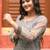 Women grey pure handblock kota doriya beautiful hand  sequence  work.  kurta set