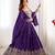 Purple crepe silk lehenga choli for women
