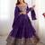 Purple crepe silk lehenga choli for women