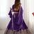 Purple crepe silk lehenga choli for women