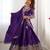 Purple crepe silk lehenga choli for women