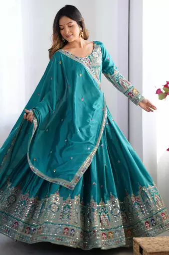 Designer crepe silk lehenga choli for women