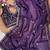 Purple Color  embroidery  sequence work satin  silk saree