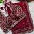 Maroon Color embroidery sequence work satin silksaree