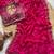 Rani Pink Color embroidery sequence work satin silk saree