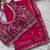 Rani Pink Color embroidery sequence work satin silk saree