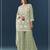 Pastel green georgette semi stitched wedding suits
