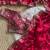 Red Color embroidery sequence work satin silk saree
