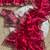 Red Color embroidery sequence work satin silk saree