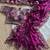 Plum Color embroidery sequence work satin silk saree
