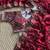 Maroon Color embroidery sequence work sattin silksaree