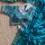 Sky Blue Color embroidery sequence work satin silksaree