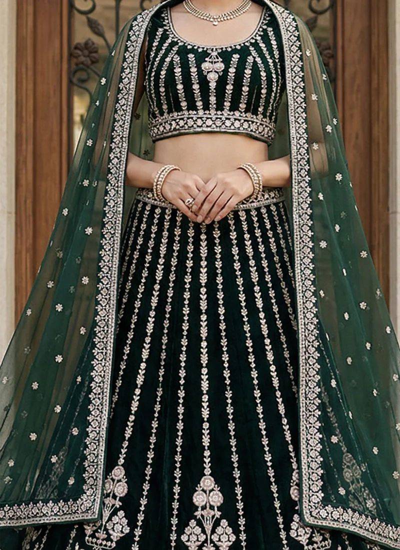 Designer Bollywood Style Wedding Wear Lehenga Choli