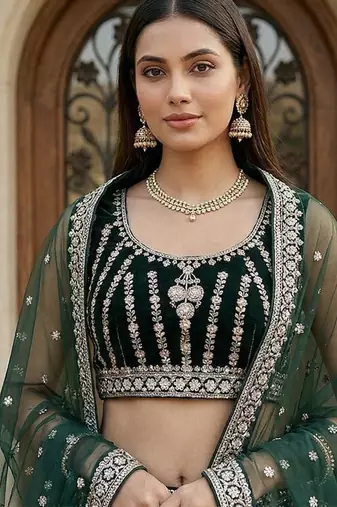 Designer Bollywood Style Wedding Wear Lehenga Choli