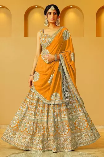 Designer Bollywood Style Wedding Wear Lehenga Choli