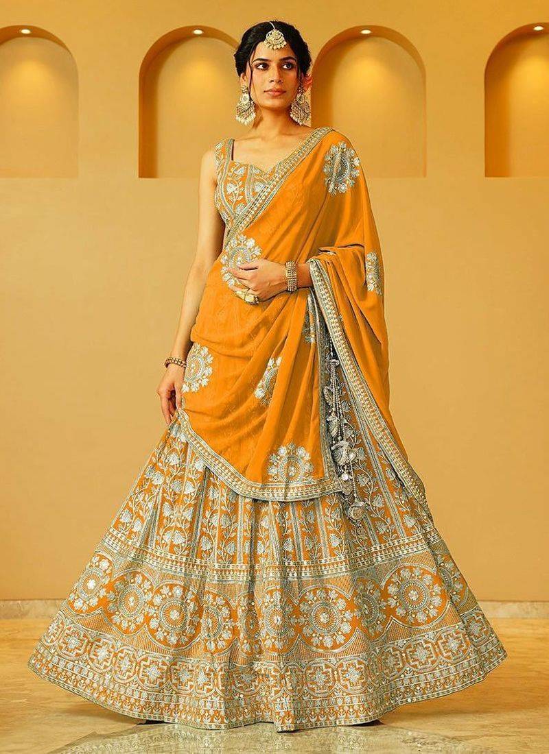 Designer Bollywood Style Wedding Wear Lehenga Choli