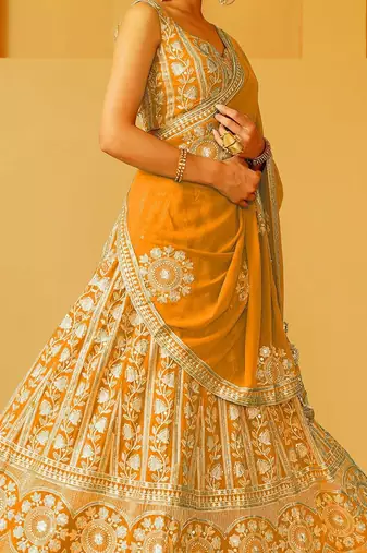 Designer Bollywood Style Wedding Wear Lehenga Choli