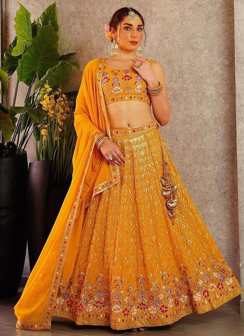 Designer Bollywood Style Wedding Wear Lehenga Choli