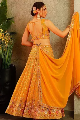 Designer Bollywood Style Wedding Wear Lehenga Choli
