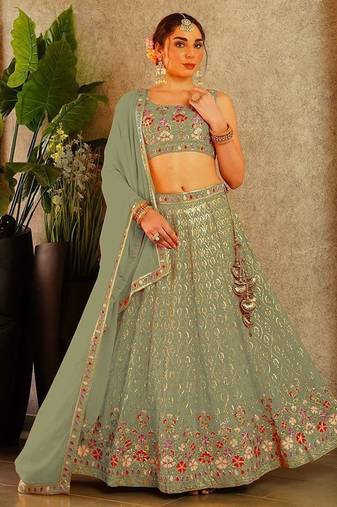 Designer Bollywood Style Wedding Wear Lehenga Choli