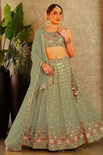Designer Bollywood Style Wedding Wear Lehenga Choli