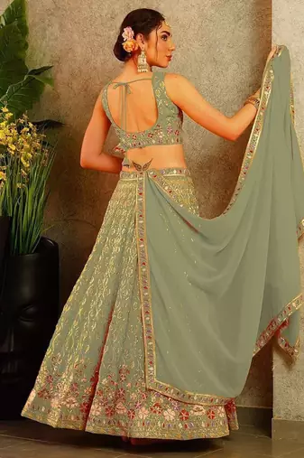 Designer Bollywood Style Wedding Wear Lehenga Choli