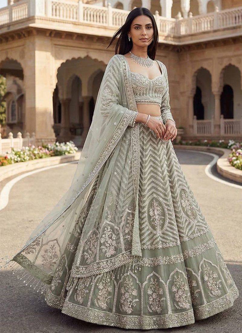 Designer Bollywood Style Wedding Wear Lehenga Choli