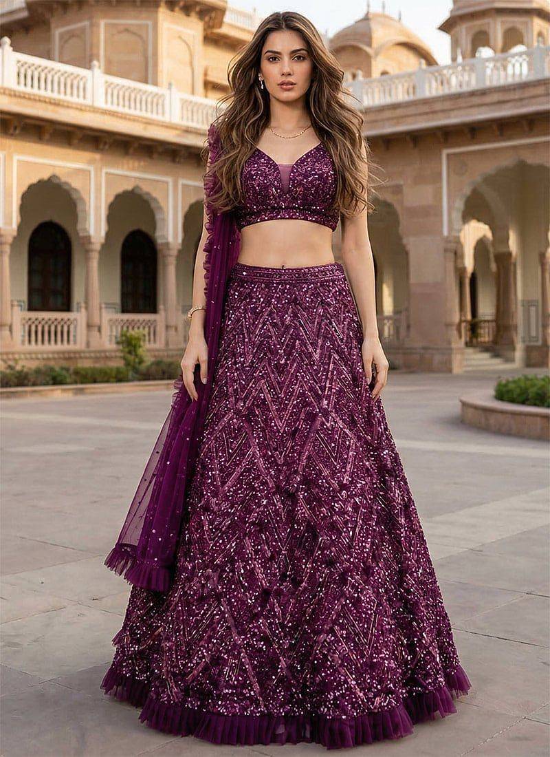 Designer Bollywood Style Wedding Wear Lehenga Choli