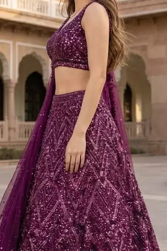 Designer Bollywood Style Wedding Wear Lehenga Choli