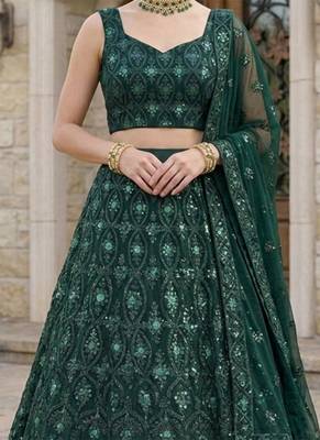 Designer Bollywood Style Wedding Wear Lehenga Choli 2