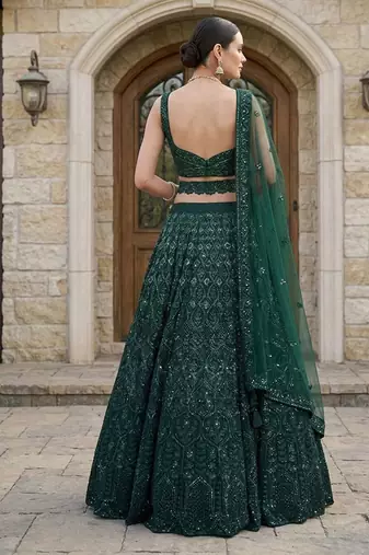 Designer Bollywood Style Wedding Wear Lehenga Choli