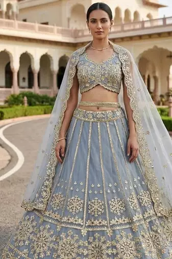 Designer Bollywood Style Wedding Wear Lehenga Choli