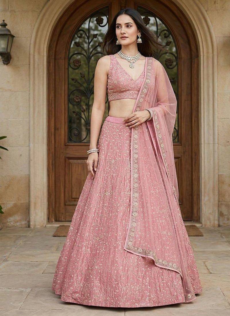 Designer Bollywood Style Wedding Wear Lehenga Choli