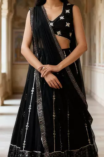 Designer Bollywood Style Wedding Wear Lehenga Choli