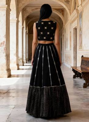 Designer Bollywood Style Wedding Wear Lehenga Choli 3