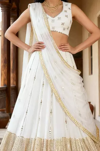 Designer Bollywood Style Wedding Wear Lehenga Choli