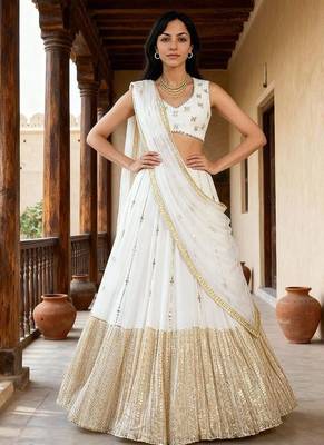Designer Bollywood Style Wedding Wear Lehenga Choli 3
