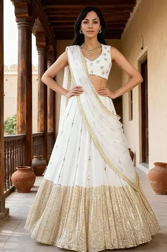Designer Bollywood Style Wedding Wear Lehenga Choli