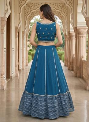 Designer Bollywood Style Wedding Wear Lehenga Choli 2