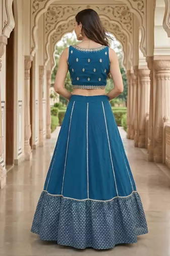 Designer Bollywood Style Wedding Wear Lehenga Choli