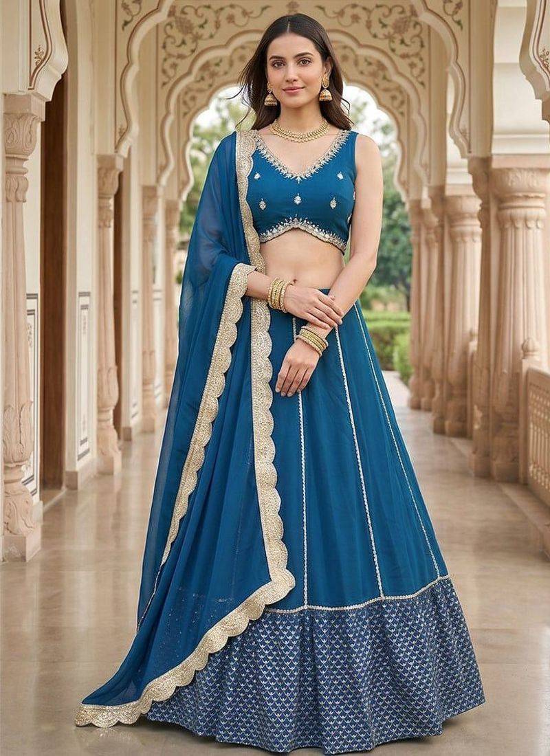 Designer Bollywood Style Wedding Wear Lehenga Choli