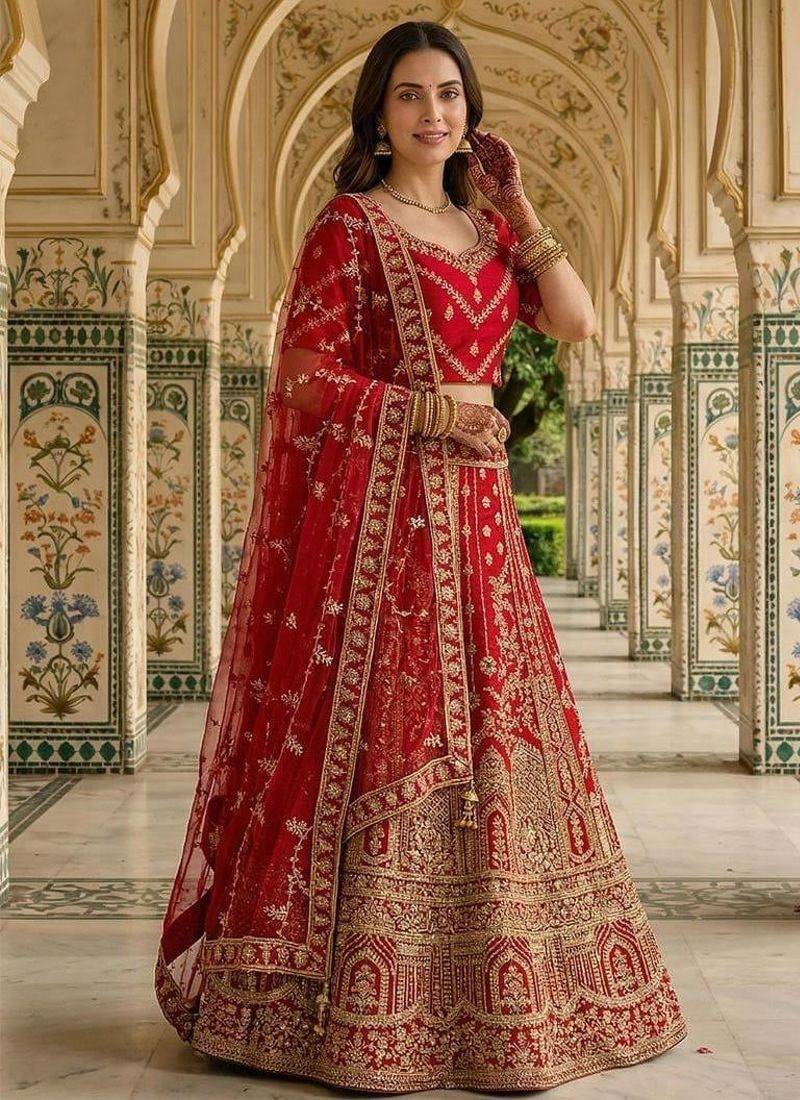 Designer Bollywood Style Wedding Wear Lehenga Choli