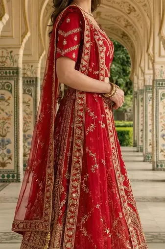 Designer Bollywood Style Wedding Wear Lehenga Choli