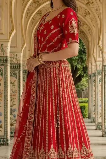 Designer Bollywood Style Wedding Wear Lehenga Choli