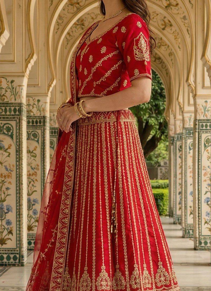 Designer Bollywood Style Wedding Wear Lehenga Choli