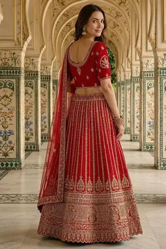Designer Bollywood Style Wedding Wear Lehenga Choli